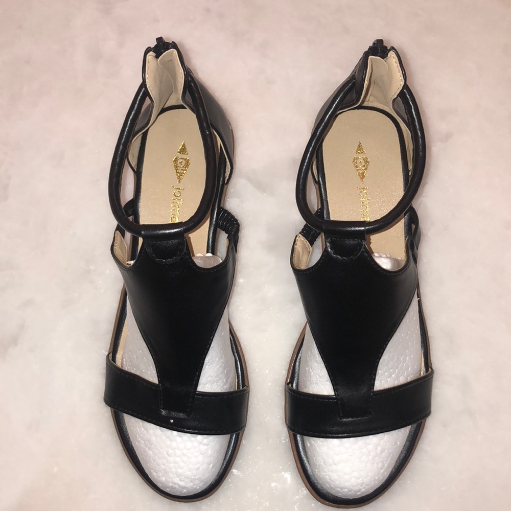 Black Sandal Wedges
